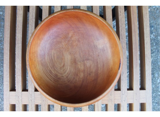 Stunning Wooden HAND TURNED (Salad?) Signed Bowl!
