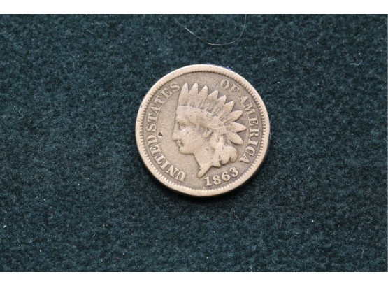 1863 Indian Head Penny Sc