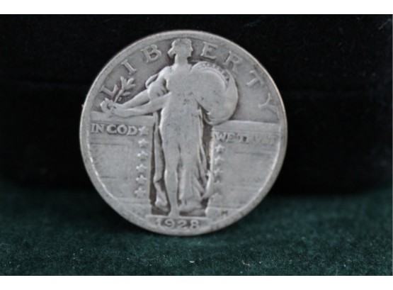 1928 Silver Standing Liberty Quarter Coin Sc