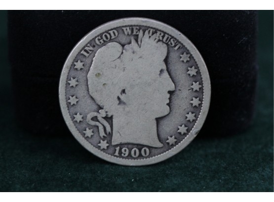 1900 Silver Barber Half Dollar Coin Sc