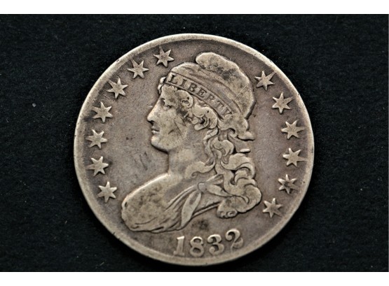1832 Capped Bust Silver Half Dollar Coin Dh