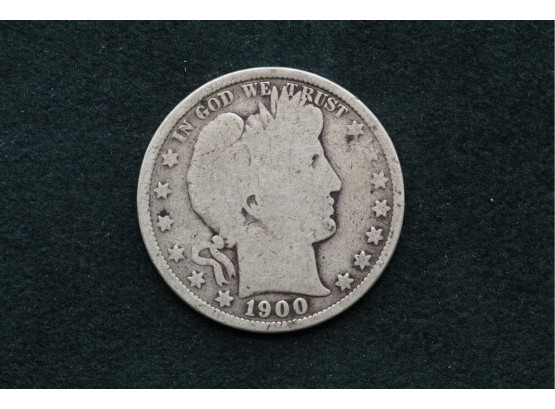 1900 Barber Silver Half Dollar Coin Dh