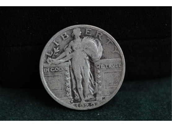 1929 D Standing Liberty Silver Quarter Coin