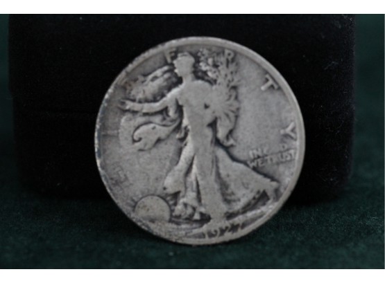1927 S Silver  Walking Liberty Half Dollar Sc