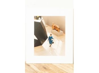 Color Photograph Of Woman In A Museum