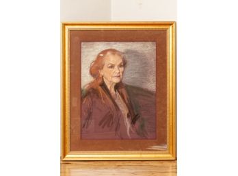 Oil Pastel Portrait Of Betty Pia