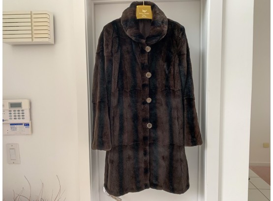 3/4 Length Sheared Fur Coat