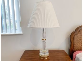 Quality Glass & Brass Table Lamp