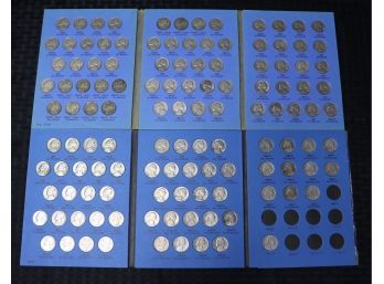 Z59   Complete Set Of Jefferson Nickels In Two Books  1938 - 1990