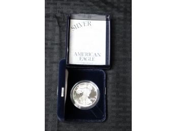 Z38    1999 Proof American Silver Eagle  Bullion Coin  .999 Fine