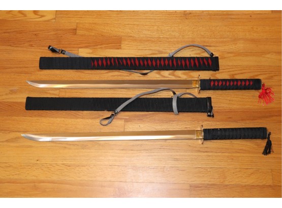 Lot Of (2) Japanese Ninja Style Swords