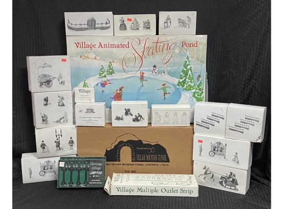 Lot Of  Dept 56 Christmas Village Buildings And Accessories     #4