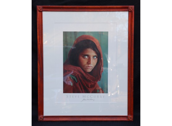 1984 Hand Signed Poster Afghan Girl Steve McCurry  National Geographic
