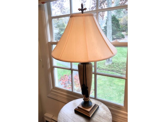John Richard Table Lamp With Tassel Accessories And Square Base