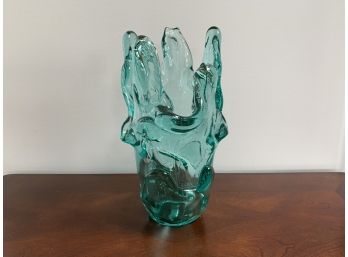 Finger Coral Form Glass Vase