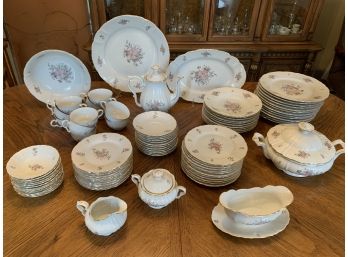 Vintage Dinnerware 'Maria' By Bohemia Ceramic, Almost Service For 12 Plus Extras