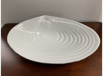 Michael Aram Designed Large Porcelain Oyster Shell Form Bowl