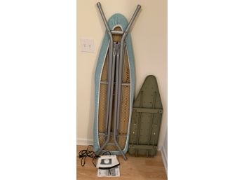 Two  Ironing Boards And White Westinghouse Iron