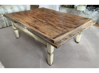 Great Vintage Expandable Coffee Table With Two End Drawers