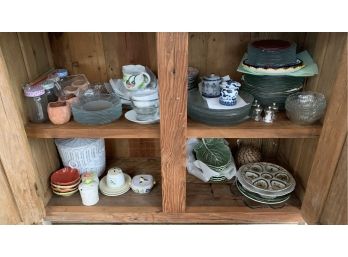 Large Miscellaneous  Lot Of Dish Ware And More