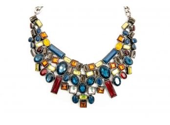 Spectacular Crystal Jeweled Necklace By ZARA