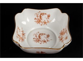 French Limoges Gilt-Accented Porcelain Bowl