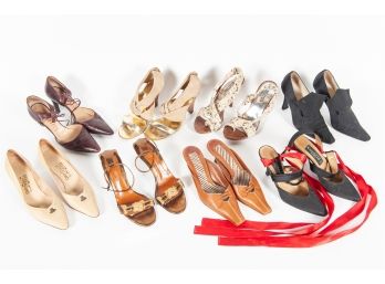 Eight Pairs Of Ladies High Heels, Size 6-6.5