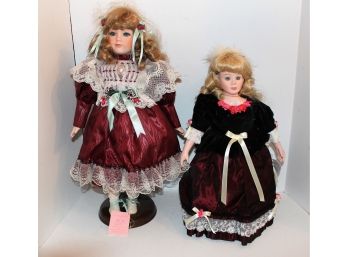 Two Vintage Porcelain Dolls - Goebel Bette Ball