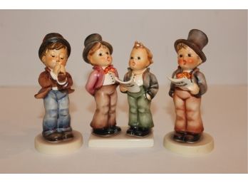 Four Adorable Vintage Hummel Musician Figurines