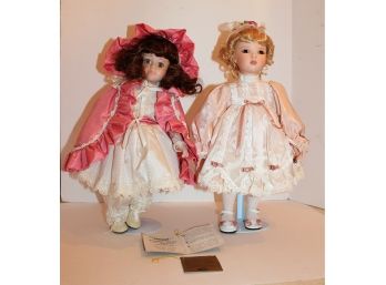 Two Vintage Seymour Mann Porcelain Dolls - Connoisseur Doll Collection