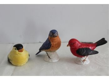 Three Vintage GOEBEL Bird Figurines