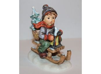 Vintage Hummel 'Ride Into Christmas' #396 TMK5 6'Figurine