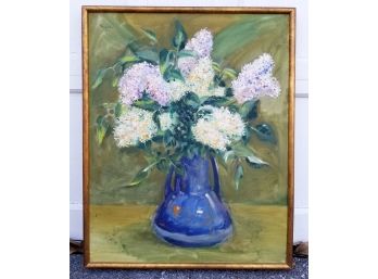 Still Life Painting Of Hydrangeas In A Blue Vase - MILLBROOK PICKUP