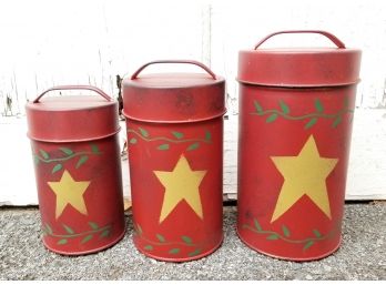Decorative Country Nesting Canister Set - MILLBROOK PICKUP