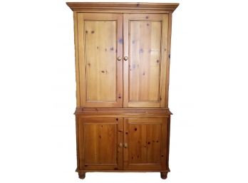 Large Country Style Solid Pine Tv Cabinet/Armoire - POUGHQUAG PICKUP