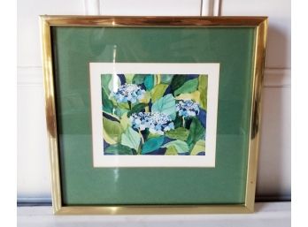 Original Watercolor Of Blue Hydrangeas - MILLBROOK PICKUP