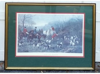 'Run To Earth' Hand-colored Engraving By Heywood Hardy - MILLBROOK PICKUP