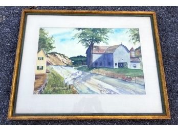 Watercolor Of A Picturesque Country Landscape - MILLBROOK PICKUP