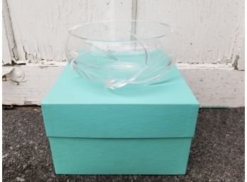 Large Tiffany & Co. Crystal Bowl In Original Box - MILLBROOK PICKUP
