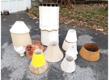 Large Collection Of Boudoir Lamp Shades And Other Lamp Shades - MILLBROOK PICKUP