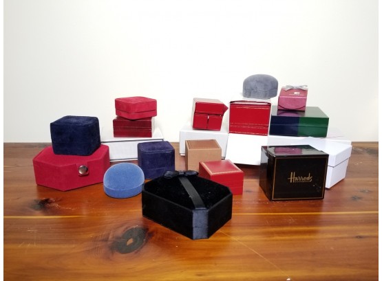 Collection Of 15 Small Fine Jewelry Boxes Including Cartier