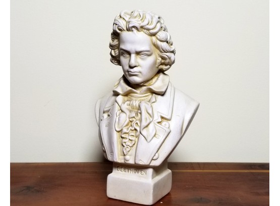 Small Plaster Bust Of Beethoven