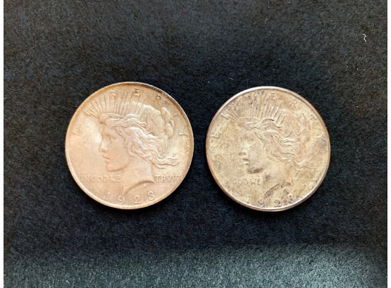 1923 $1 Peace Silver Dollars