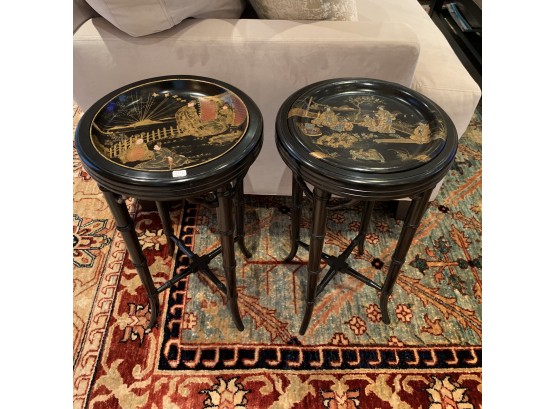 Custom Made Hand Painted Tray Tables