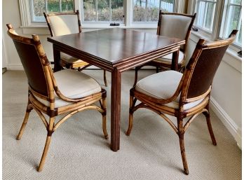 McGuire Walnut Flip Top Table Dining To Card Table (Table Only)
