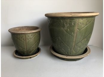Pair Of Ceramic Planters