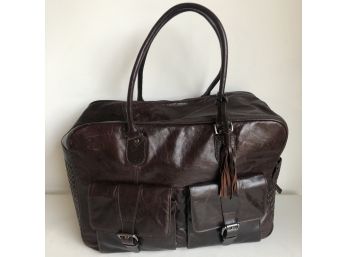Stylish Leather Dog Carrier Bag