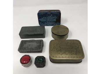 Collection Of 7 Vintage Tobacco Boxes