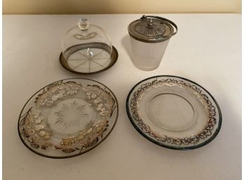 Collection Of Silver Plated Glass