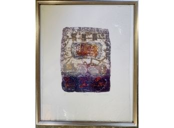 Artist Signed Framed Abstract Work On Paper - 3 Of 3
